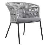 Кресло с декоративным плетением на спинке и подлокотниках Armchair Weaving варинант исполнения - 2 | Loft Concept в Самаре