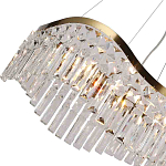 Люстра подвесная волнистой формы с хрустальными подвесками Ludivine Lighting варинант исполнения - 3 | Loft Concept в Самаре
