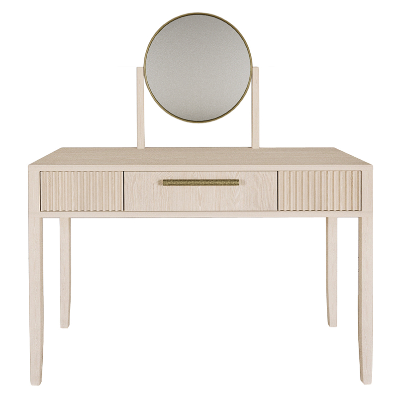 Туалетный Стол с зеркалом Primo Светлый дуб Древесина Золотой в Самаре | Loft Concept 