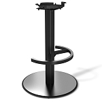 Барный стул вращающийся со спинкой Бежевый Велюр Vendramin Chair варинант исполнения - 4 | Loft Concept в Самаре