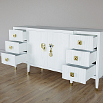 Большой Комод-буфет Elsa Dreams White с ящиками варинант исполнения - 6 | Loft Concept в Самаре