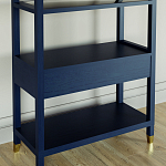 Стеллаж Elsa Dreams Blue со стеклянными полками и ящиком варинант исполнения - 6 | Loft Concept в Самаре