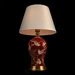 Настольная лампа бордовая с изображением птиц Slip Away варинант исполнения - 4 | Loft Concept в Самаре