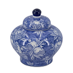 Ваза с крышкой в китайском стиле Гранатовое дерево Blooming Pomegranate варинант исполнения - 7 | Loft Concept в Самаре