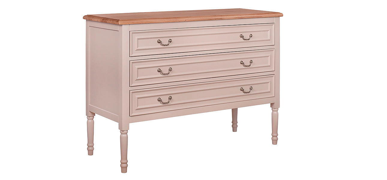 Бежевый комод из дуба Amelia beige Бежевый комод из дуба Amelia beige - Loft-Concept в Самаре