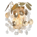 Бра с декоративными подвесками из прозрачного стекла в форме монеток FAIRYTREE Light варинант исполнения - 2 | Loft Concept в Самаре