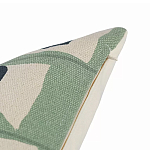 Подушка декоративная зеленого цвета с геометрическим рисунком Divine Abstractions варинант исполнения - 3 | Loft Concept в Самаре
