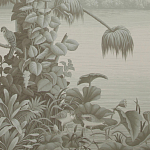 Обои ручная роспись Le Brésil Crystal Grey варинант исполнения - 2 | Loft Concept в Самаре