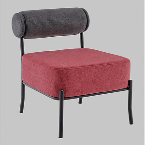 Кресло Ponpoun тёмно-серый бордо