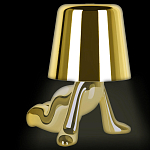 Настольная лампа фигурная цвета золото с гладким абажуром Высота 17 см Sophia варинант исполнения - 1 | Loft Concept в Самаре