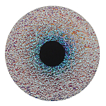 Бра круглое стеклянное с морозным эффектом Heterochromia варинант исполнения - 2 | Loft Concept в Самаре