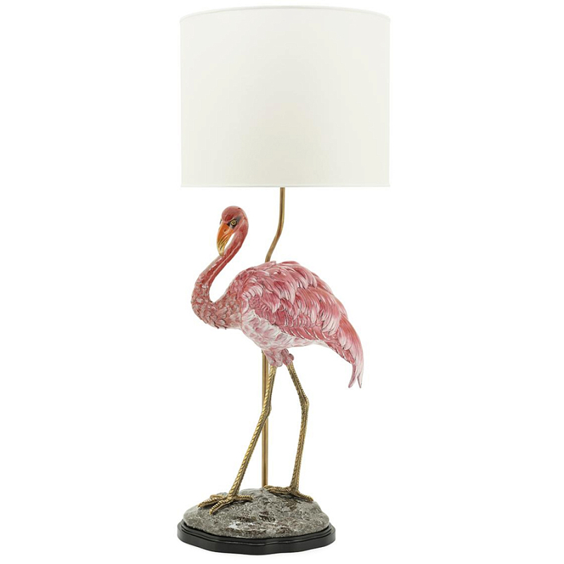 Настольная лампа ABHIKA LAMPTABLE FLAMINGO Розовый Золотой в Самаре | Loft Concept 