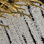 Люстра многоярусная с каркасом из металла и прозрачными подвесками FAIRYTREE Light варинант исполнения - 1 | Loft Concept в Самаре