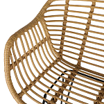 Стул барный с ротанговым плетением Half Bar Chair with Wicker с подлокотниками варинант исполнения - 8 | Loft Concept в Самаре