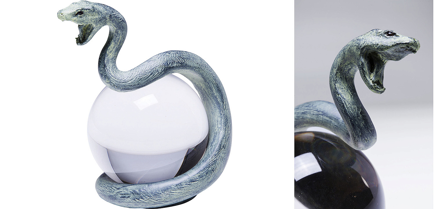 Статуэтка Змея на прозрачном шаре - Loft-Concept в Самаре