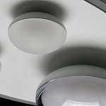 Потолочный светильник овальной формы белого цвета с 4-мя лампами Lunar Pebbles варинант исполнения - 11 | Loft Concept в Самаре