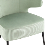 Современное мягкое кресло на металлических ножках Rakush Pistachio варинант исполнения - 6 | Loft Concept в Самаре