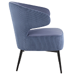 Современное мягкое кресло на металлических ножках Rakush Blue варинант исполнения - 5 | Loft Concept в Самаре