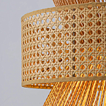 Подвесной светильник с абажуром из натуральных материалов Light Inside the Cell варинант исполнения - 4 | Loft Concept в Самаре