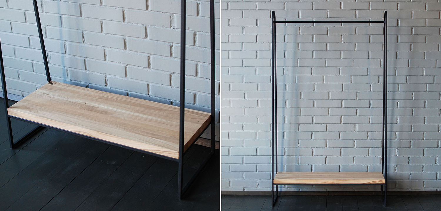 Рейл Amba Industrial Metal Rust Clothes Rail Рейл Amba Industrial Metal Rust Clothes Rail - Loft-Concept в Самаре