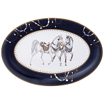Сервиз обеденный из фарфора с изображением лошадей на 6 персон 23 предмета Porcelain Horse Set варинант исполнения - 2 | Loft Concept в Самаре