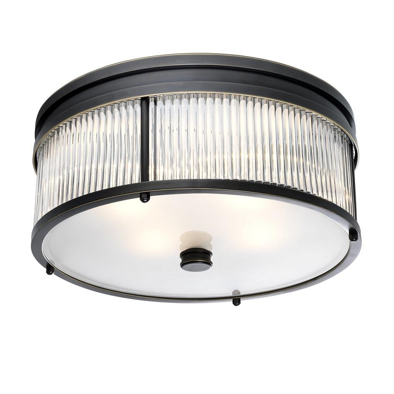 Потолочный светильник Ceiling Lamp Stamford Bronze Темная бронза Прозрачное Стекло Потолочный светильник Ceiling Lamp Stamford Bronze Темная бронза Прозрачное Стекло в Самаре | Loft Concept