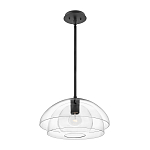 Подвесной светильник с прозрачным двойным стеклянным плафоном в форме купола и внутренней сферой Hinkley варинант исполнения - 2 | Loft Concept в Самаре