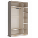 Шкаф трёхдверный с 1-ой зеркальной дверью Satin Furniture варинант исполнения - 3 | Loft Concept в Самаре