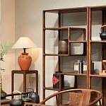 Стеллаж деревянный с полками для хранения Moon Walnut Furniture варинант исполнения - 2 | Loft Concept в Самаре