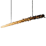 Люстра линейная светодиодная из необработанных кристаллов Mountain Comet варинант исполнения - 5 | Loft Concept в Самаре