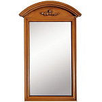 Настенное зеркало в деревянной раме орехового цвета Guirlande de Roses Walnut Color Mirror варинант исполнения - 1 | Loft Concept в Самаре