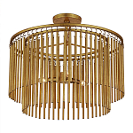 Потолочный светильник двухъярусный золотого цвета Metal Tentacles варинант исполнения - 2 | Loft Concept в Самаре