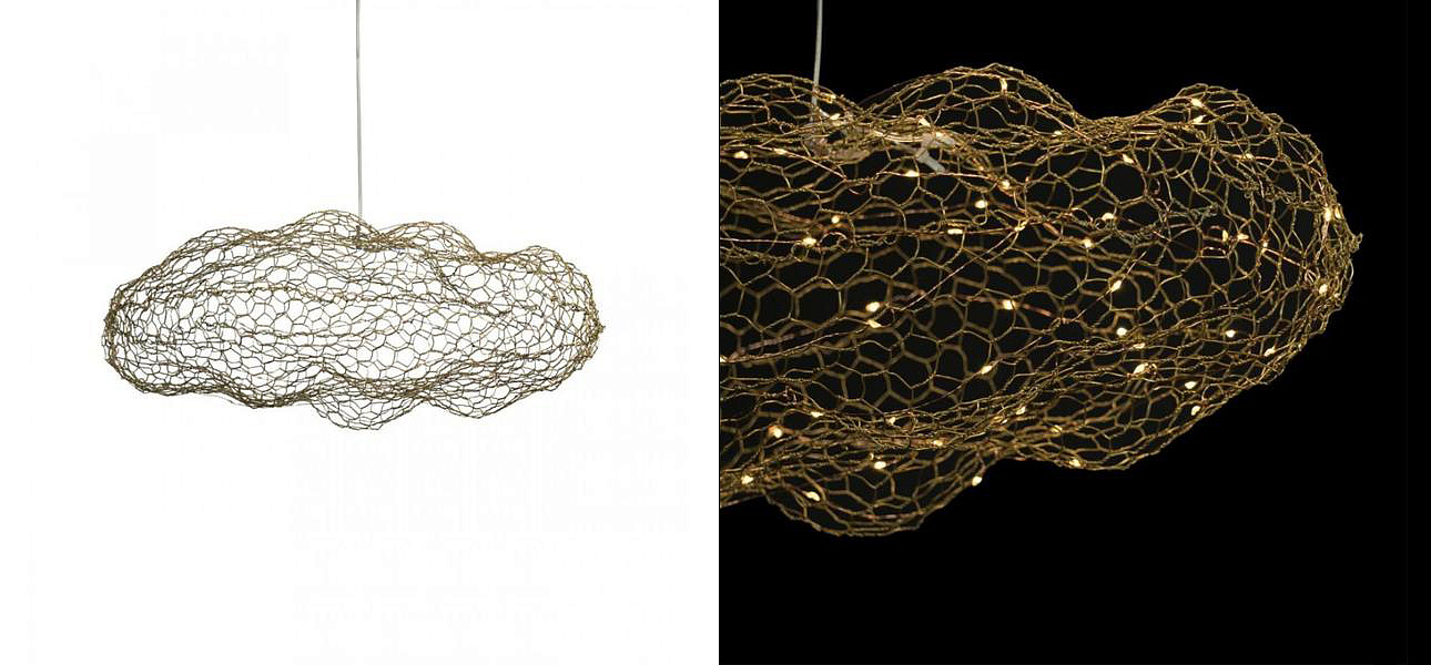 Светодиодная Люстра Золотая Сеть LED Cloud Gold Светодиодная Люстра Золотая Сеть LED Cloud Gold - Loft-Concept в Самаре