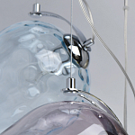 Люстра каскадная с 9-ю разноцветными стеклянными плафонами Kaleido варинант исполнения - 11 | Loft Concept в Самаре