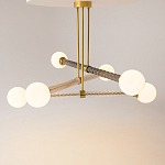 Люстра со стеклянными вставками Helios варинант исполнения - 2 | Loft Concept в Самаре