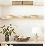 Настольная лампа деревянная с белым абажуром Wooden Table Lamp варинант исполнения - 6 | Loft Concept в Самаре