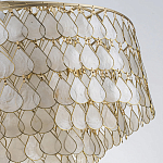 Люстра многоярусная с декором из натуральной морской ракушки Iridescent Light варинант исполнения - 8 | Loft Concept в Самаре