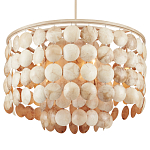 Люстра с каскадом из круглых декоративных элементов Texture Discs варинант исполнения - 2 | Loft Concept в Самаре