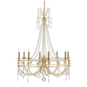 Люстра с декором из прозрачных бусин Glowing Crystals