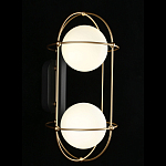 Бра настенное с 2 белыми плафонами Karina варинант исполнения - 2 | Loft Concept в Самаре