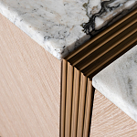 Тумба под телевизор с мраморной столешницей Uniqueness Marble варинант исполнения - 3 | Loft Concept в Самаре