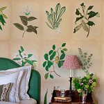 Обои ручная роспись Botanical Studies Linnaeus colourway варинант исполнения - 5 | Loft Concept в Самаре
