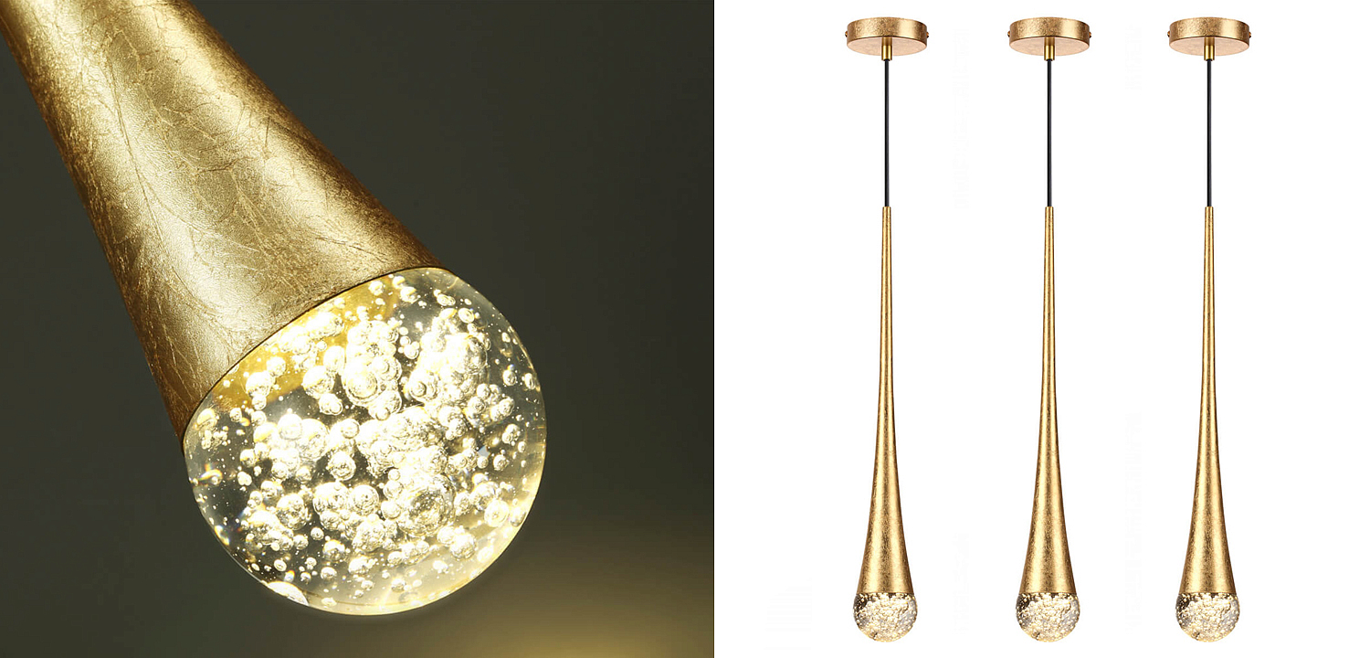 Подвесной светильник Golden Drop Lamp Подвесной светильник Golden Drop Lamp - Loft-Concept в Самаре