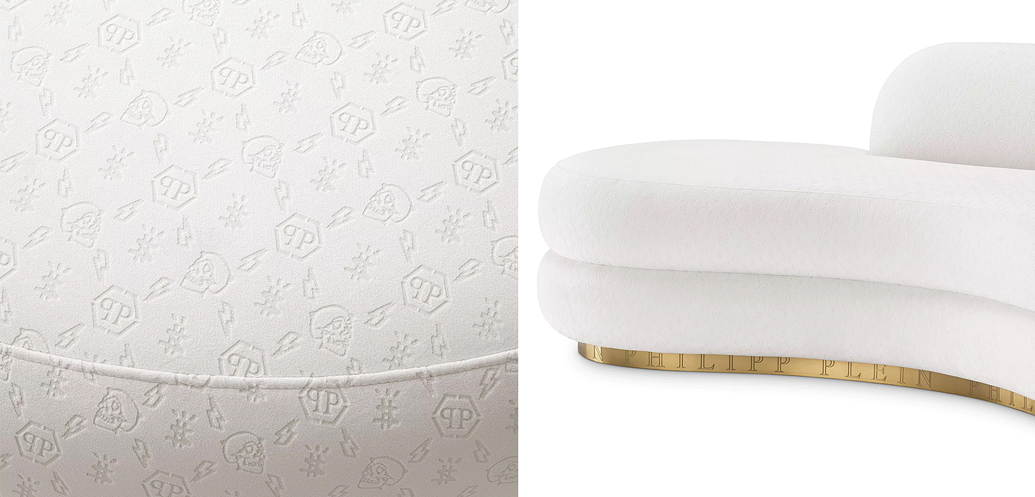 Диван белый Philipp Plein Sofa Icon Диван белый Philipp Plein Sofa Icon - Loft-Concept в Самаре