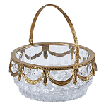 Корзиночка из прозрачного стекла с бронзовой ручкой Eden Garden варинант исполнения - 2 | Loft Concept в Самаре