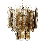 Люстра из круглых стеклянных элементов Vienna варинант исполнения - 1 | Loft Concept в Самаре