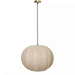 Подвесной светильник с бежевым тканевым абажуром Modern Textured Table Lamp варинант исполнения - 1 | Loft Concept в Самаре