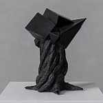 Скульптура «Окаменелый рост», Черный объект варинант исполнения - 2 | Loft Concept в Самаре