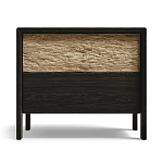 Тумба 2 ящика с подсветкой на рельефном фасаде Warm Industrial варинант исполнения - 1 | Loft Concept в Самаре