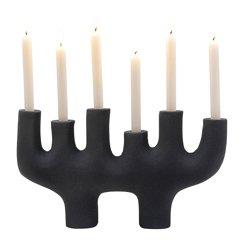 Подсвечник алюминиевый черный Ember Черный в Самаре | Loft Concept 